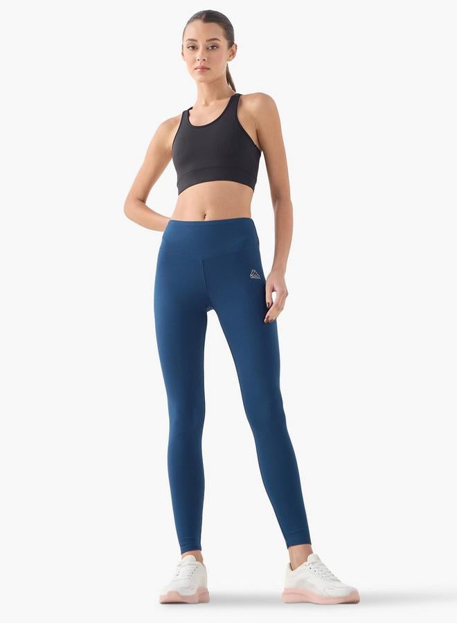 Kappa Logo Detail Leggings with Elasticated Waistband - Image 2