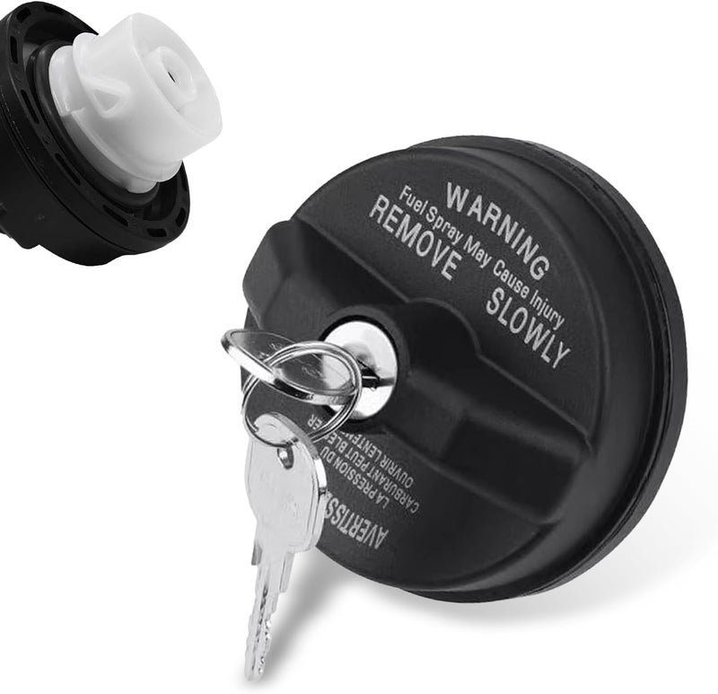 Car anti-theft fuel tank cap 05278655AB fuel tank cap (ABS plastic material, with 2 Keys, Black) - Image 1