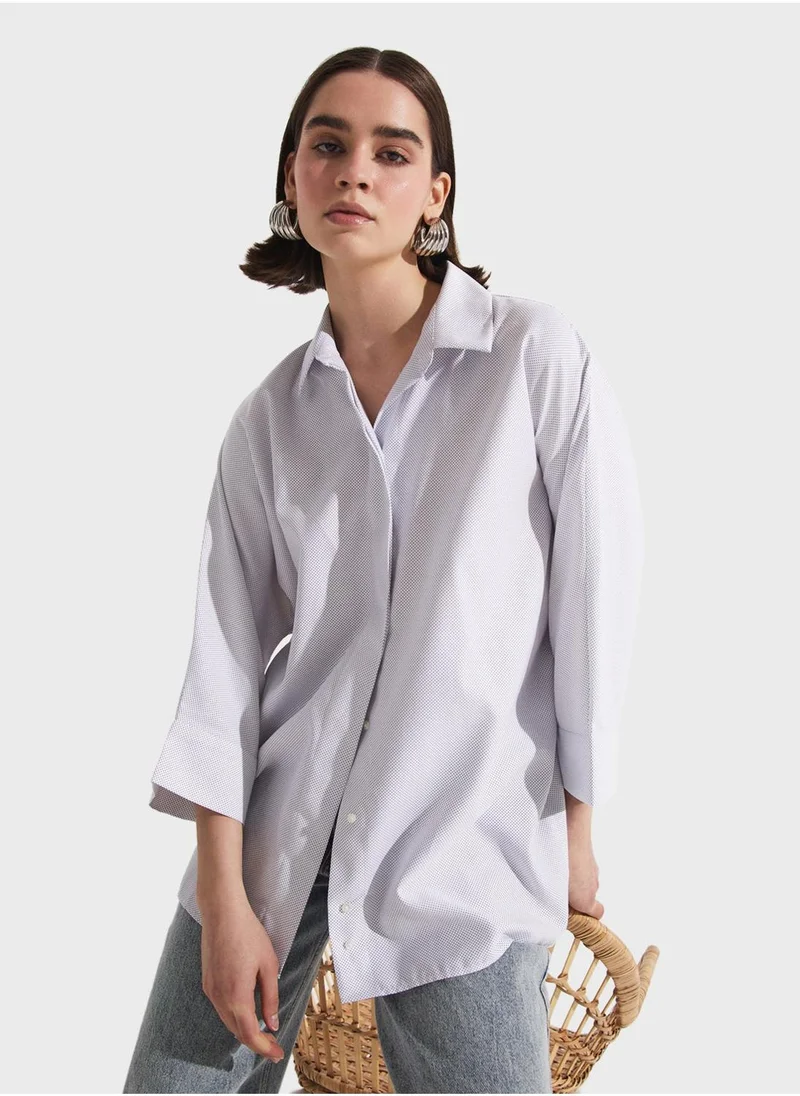JUNE Essential Button Down Shirt