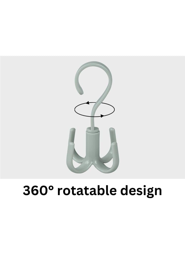 MAAGHI MAAGHI 360 Degree Rotatable Hook I Multipurpose Hooks for Bathroom Home Dcor I Plastic Hooks for Wall Heavy Duty Clothes Hanging Kitchen Accessories Items Hangers Hook Assorted Pk of 3  - Image 3