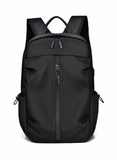 XiuWoo Waterproof Backpack Business Travel Laptop Bag USB Charging Large Capacity School Bag - Black  - Image 2