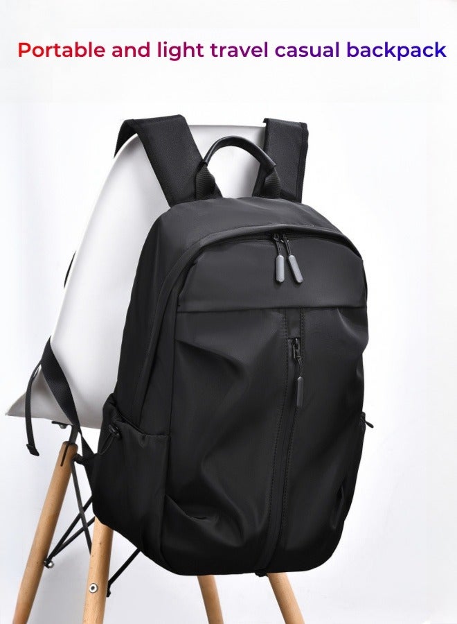 XiuWoo Waterproof Backpack Business Travel Laptop Bag USB Charging Large Capacity School Bag - Black  - Image 3