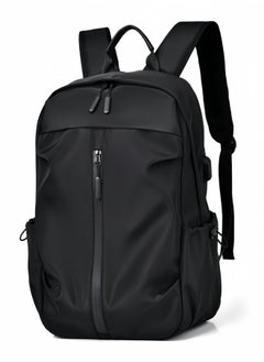XiuWoo Waterproof Backpack Business Travel Laptop Bag USB Charging Large Capacity School Bag - Black  - Image 1
