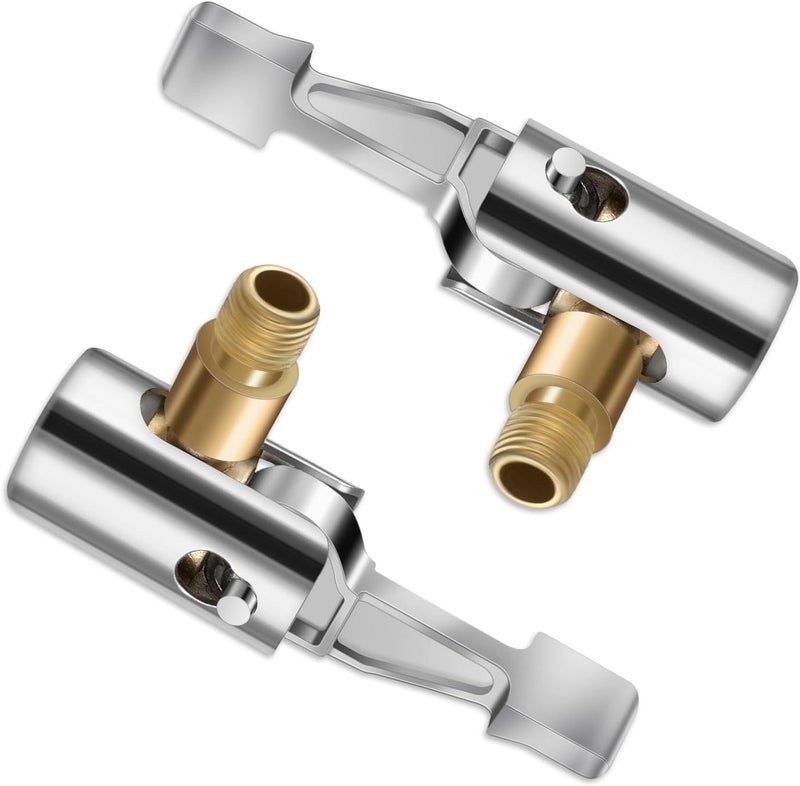 Trinkrittey 2-Packs Lock On Air Chuck Tire Inflator Hose Adapter - Image 1