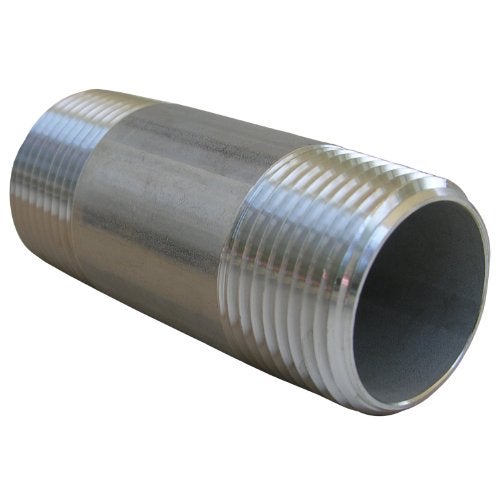 LASCO 32-2007 1-Inch by 3-Inch Type 304 Stainless Steel Pipe Nipple - Image 1