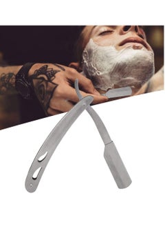 General Barber Straight Razor, Stainless Steel Manual Shaving Blade Holder Barber Folding Shaving Knife Rack Silver  - Image 5