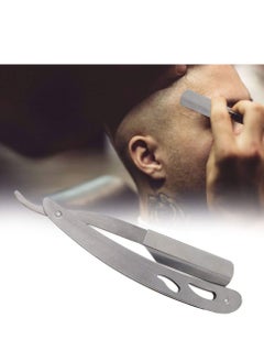 General Barber Straight Razor, Stainless Steel Manual Shaving Blade Holder Barber Folding Shaving Knife Rack Silver  - Image 4