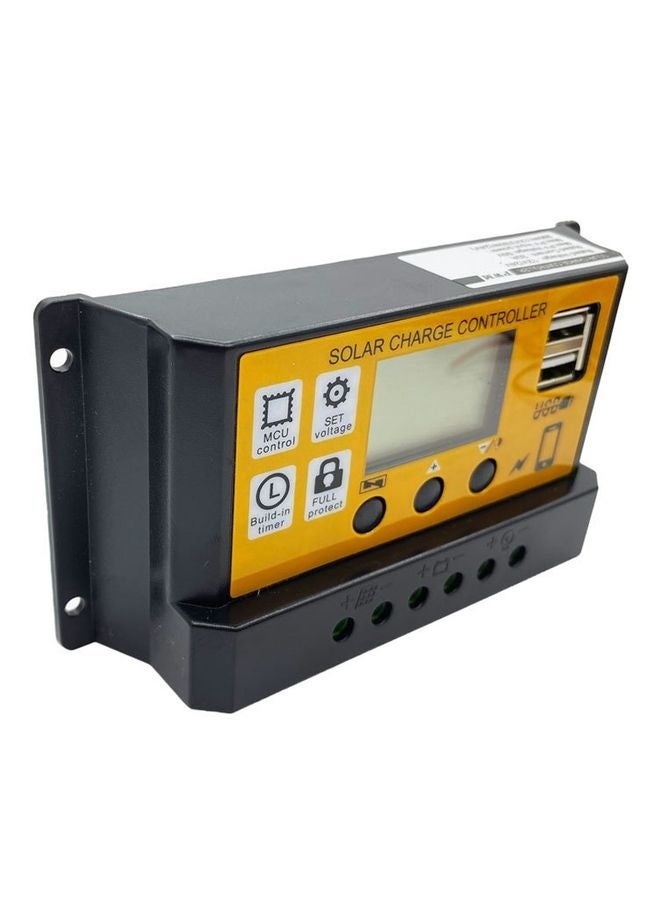 وحدة تحكم شمسية بسيطة 30A 12V/24V مع تحكم في الوقت وضبط للوحة الشمسية مع منفذ USB - Image 2