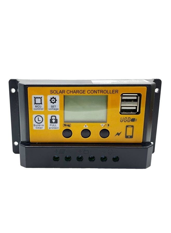 وحدة تحكم شمسية بسيطة 30A 12V/24V مع تحكم في الوقت وضبط للوحة الشمسية مع منفذ USB - Image 1