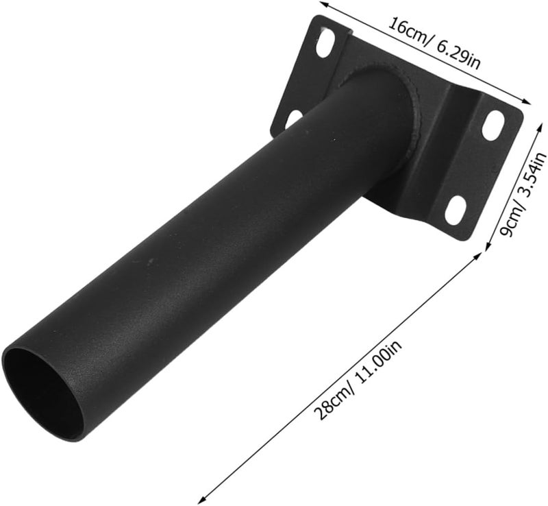 PRETYZOOM Led Solar Street Light Bracket Outdoor Light Mounting Arm Pole Mounting Base - Image 2