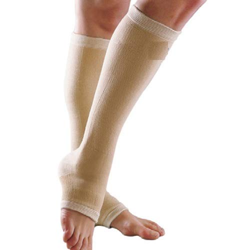 IRIS Medical Knee High Open Toe Compression Stockings(Women&Men) Firm Support 20-30mmHg,Graduated Toeless Knee Support Stockings Hose for Swelling,Varicose Veins,Lymphedema(1 pc) - Image 1