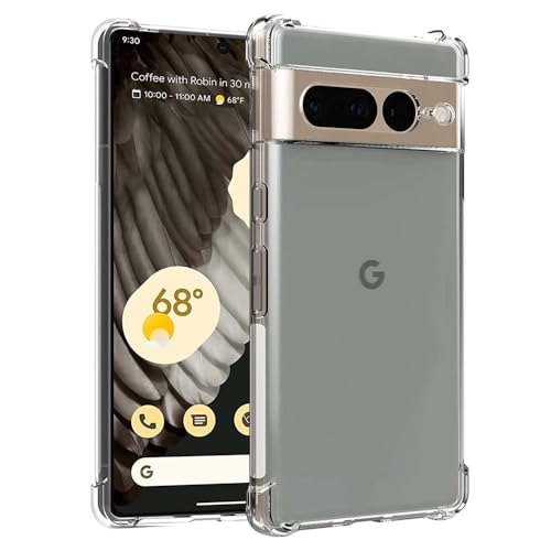 7-Seven 7SEVEN® Back Cover for Google Pixel 7 Pro Transparent Mobile Back Case Shock Proof Design Camera Edges Protection Crystal Clear Phone Case Silicon Soft TPU and Flexible Bumper Phone Cover - Image 1