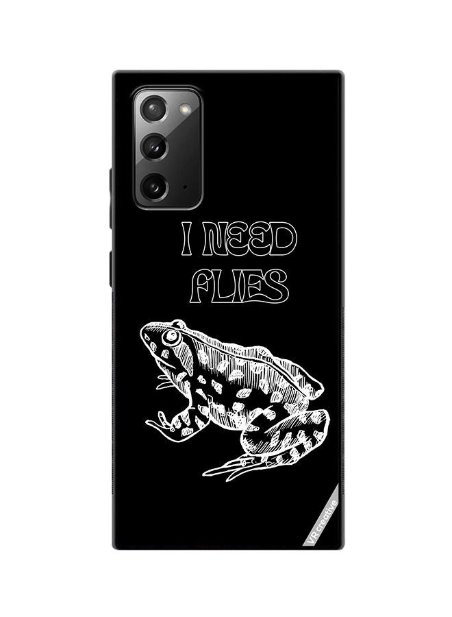 VR CREATIVE Protective Case Cover For Samsung Galaxy Note20 5G I Need Flies Frog Design Multicolour - Image 1