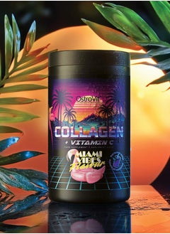 OstroVit Collagen + Vitamin C Food Supplement Hydrolyzed Bovine Collagen For Joint Skin and Bone Health 400 Grams Miami Vibes Flavour  - Image 3