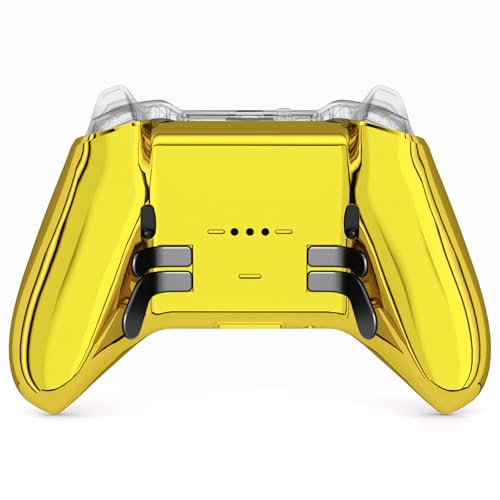 eXtremeRate Replacement Bottom Shell Case for Xbox Elite Series 2 Controller DIY Custom Chrome Gold Back Housing Shell Cover for Xbox Elite Series 2 Core Wireless Controller Model 1797 No Controller - Image 1