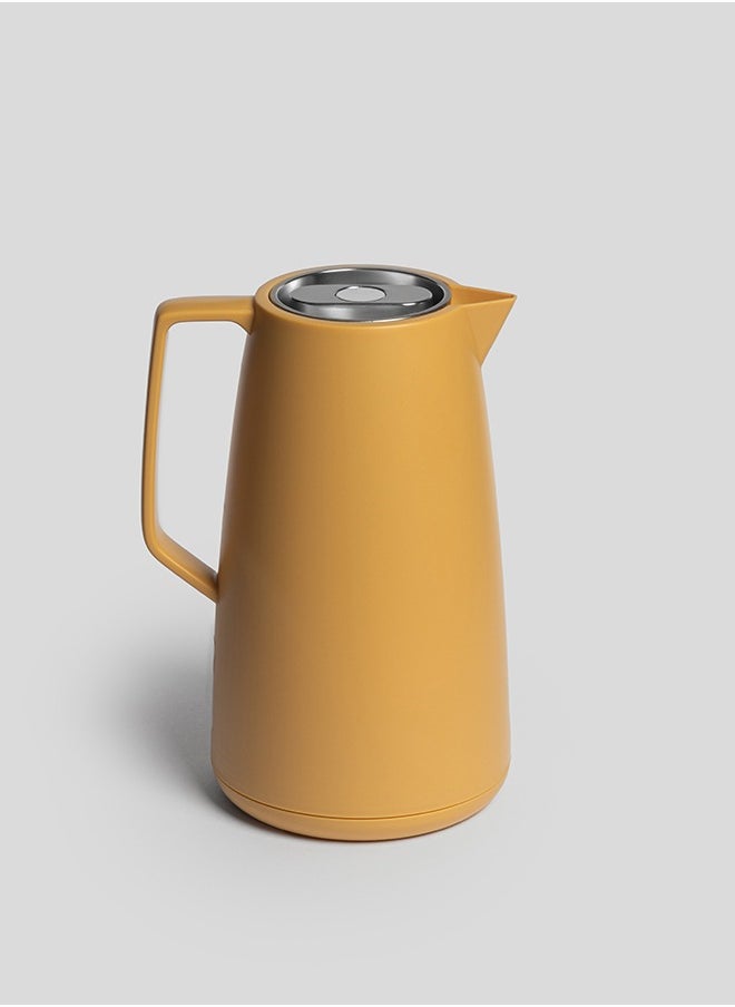 CC Bin Shihon 1 Liter Tea And Coffee Vacuum Flask | Tea And Coffee Vacuum Flask | Thermos For Hot And Cold Drinks Multicolor (Dark Yellow)  - Image 1