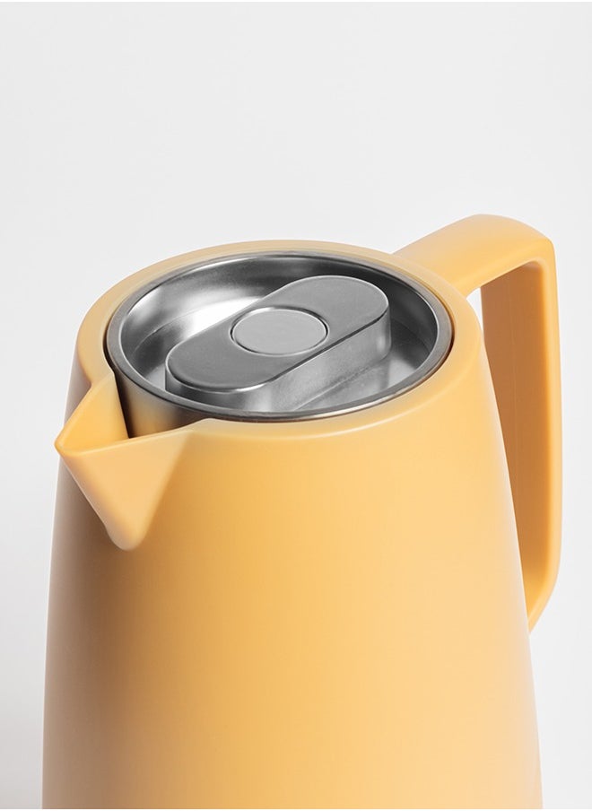 CC Bin Shihon 1 Liter Tea And Coffee Vacuum Flask | Tea And Coffee Vacuum Flask | Thermos For Hot And Cold Drinks Multicolor (Dark Yellow)  - Image 2