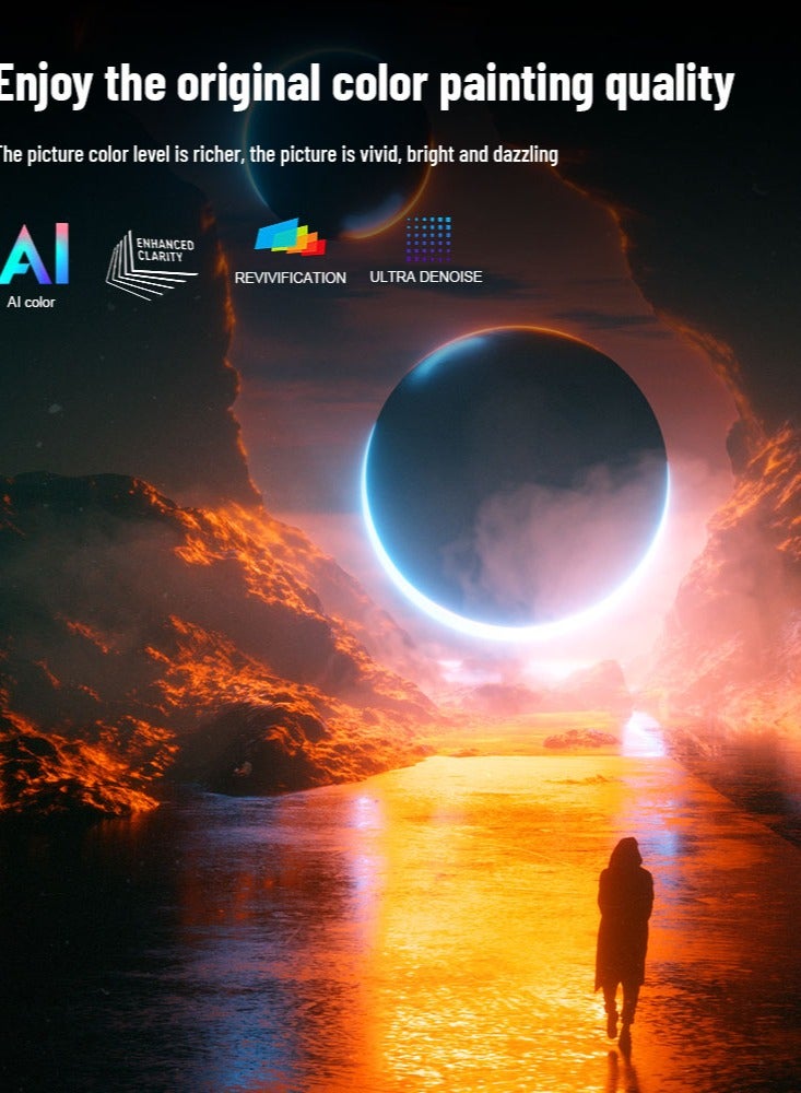 ثونديل جهاز عرض مزود بشبكة واي فاي 5G وبلوتوث، جهاز عرض محمول يدعم دقة 4K 1080P، والتركيز التلقائي وانحراف المحور، والتكبير، وجهاز عرض أفلام فيديو مسرح منزلي متوافق مع/HDMI/USB/الهاتف/الكمبيوتر المحمول/عصا التلفزيون - Image 3