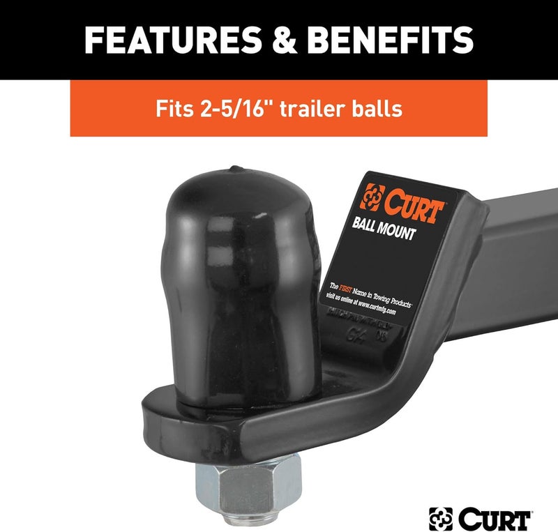 CURT 21810 Black Rubber Trailer Hitch Ball Cover for 2-5/16-Inch Diameter - Image 5