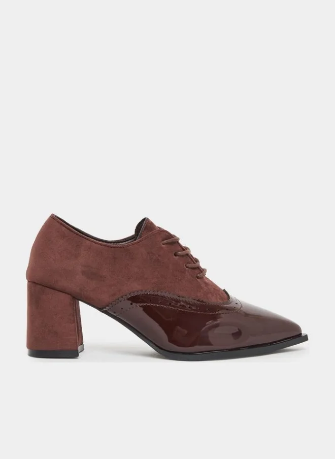 Take Two Women Burgundy Lace Up Oxford Shoes