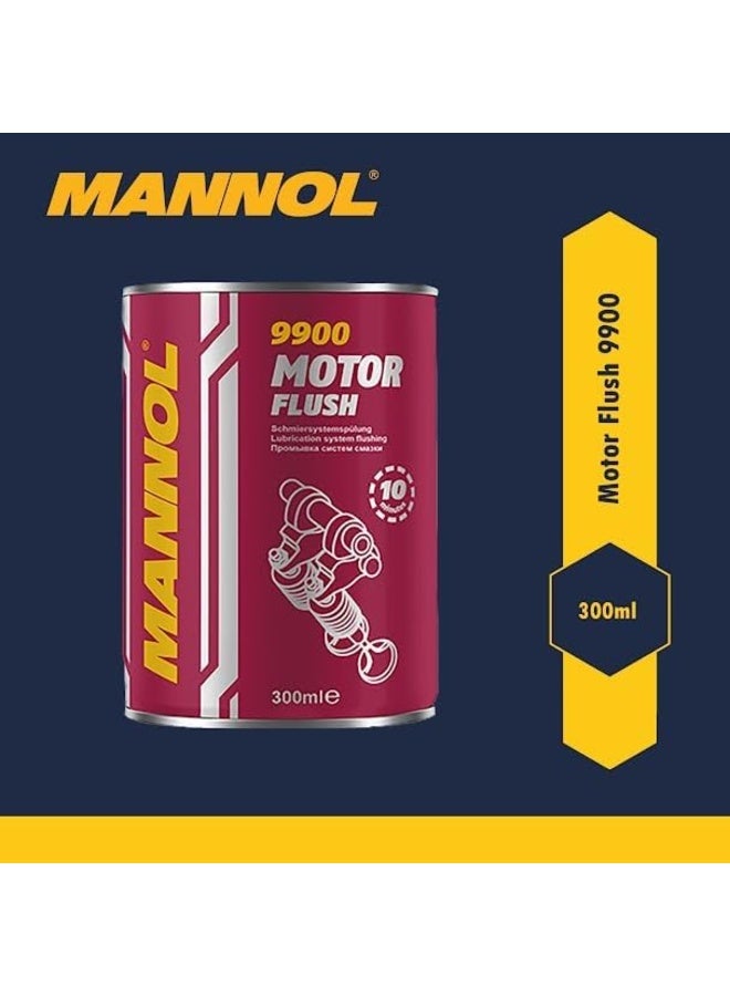 MANNOL 9900 Engine Flush Cleaner for Removing sediments, Dirt, Sludge and wear Products of Engine Parts Imported from Germany (1, 300 ML) - Image 2