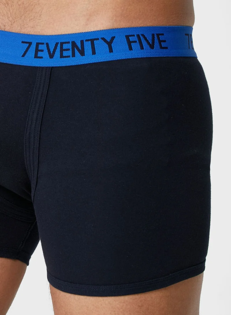 Seventy Five Basics 3 Pack Waist Band Trunks With Antibacterial Finish