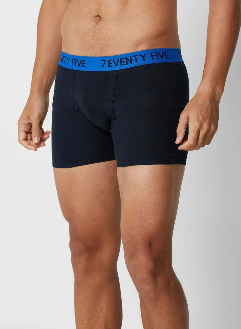 Seventy Five Basics 3 Pack Waist Band Trunks With Antibacterial Finish