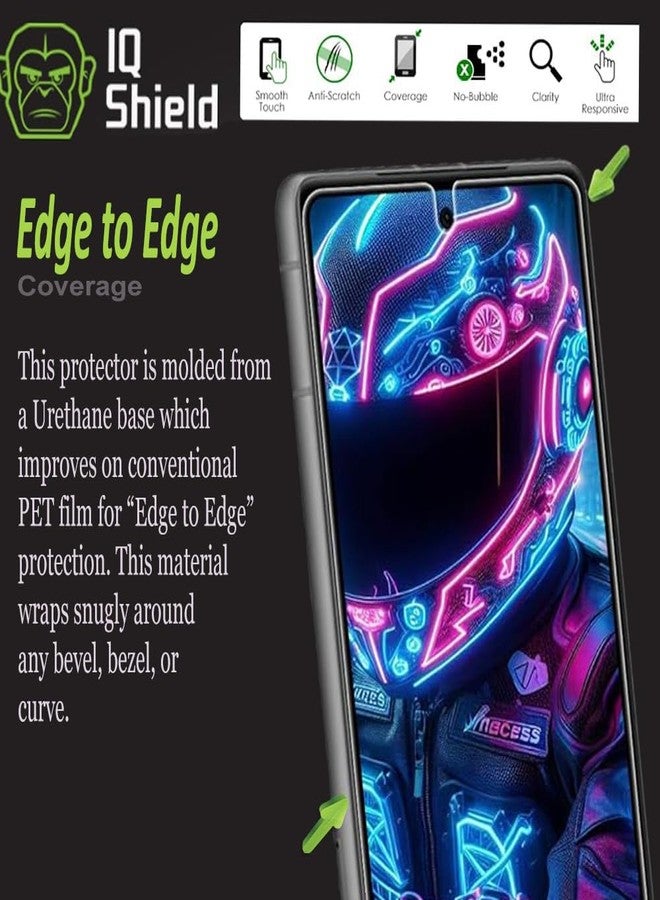 IQShield 2 Pack Screen Protector for Google Pixel 7 Easy Install Ultra Thin Smudge Resistant Anti-Scratch Anti-Bubble Clear TPU Film - Image 4