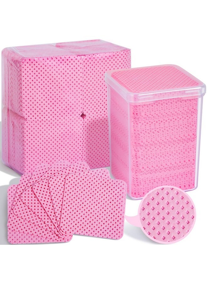 FANDAMEI FANDAMEI 740PCS Lint Free Nail Wipes, Nail Wipes for Gel Nails Lint Free, Lint Free Wipes for Nails, Cleaning Pads for Nails, Glue Wipes Lash Extensions, Nail Lint Free Wipes, Nail Prep Pads  - Image 1