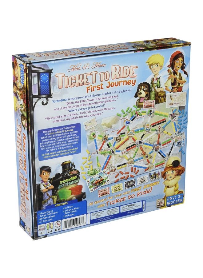 Ticket To Ride First Journey Board Game Set DO7227