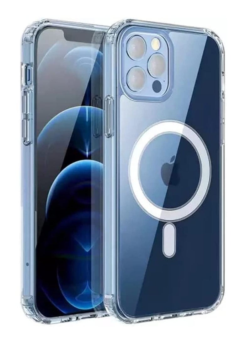 Iphone 14 Pro Max Case with Magnetic Ring Compatible with Mag-Safe Accessories, Slim Fit, Anti-Yellowing Shockproof Protective Case for Iphone 14 pro max - Image 1