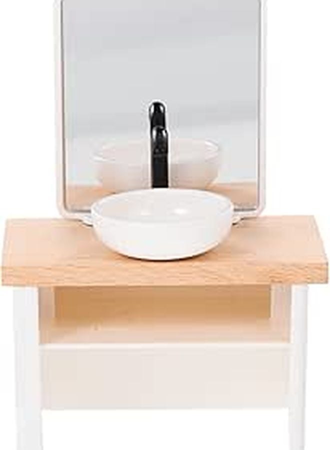 Miniature Bathroom Sink Prop Dollhouse Washbasin Resin Furniture Accessory - Image 1