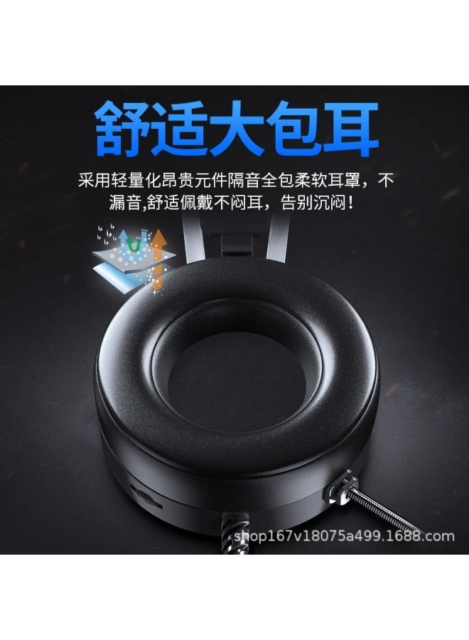 Double Headset Computer Headset Desktop Notebook E-sports Microphone Wired Chicken Game - Image 3