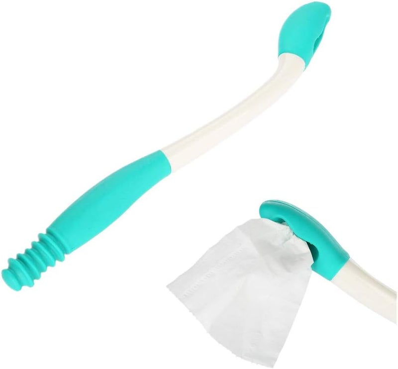DPOWERFUL Self Wipe Assist Bottom Wiping Toilet Aid Self Wipe Assist Tissue Holder Tool Long Reach Toilet Tissue Grip Motion Assistance Supplies - Image 1