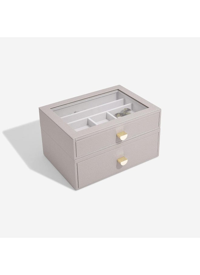 Stackers Stackers Taupe Classic Drawer Set of 2  - Image 3