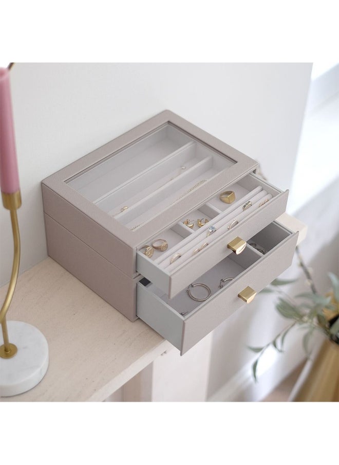 Stackers Stackers Taupe Classic Drawer Set of 2  - Image 1