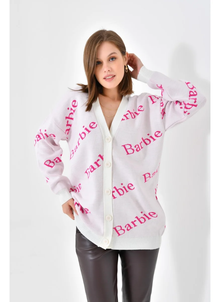 Garmi Ftz Women Women Barbie Cardigan Bone