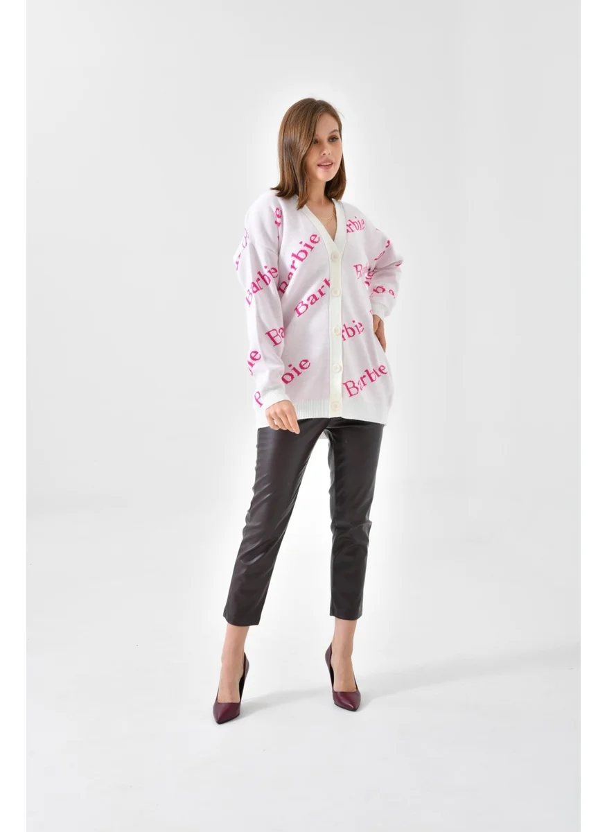 جارمي Ftz Women Women Barbie Cardigan Bone