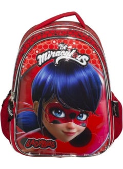 Miraculous Ladybug Embossed and Glittered Primary School Bag Lunch Box with Gift  - Image 2