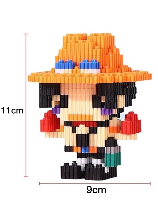Generic - Anime One Piece Ace & Sanji Building Bricks Set, DIY Block Building Set, Classic Mini Building Bricks, Assembling Building Blocks Suitable for Boys and Girls Aged 14 and Up（2 Sets, 1260 Pcs in Total) - Image 1