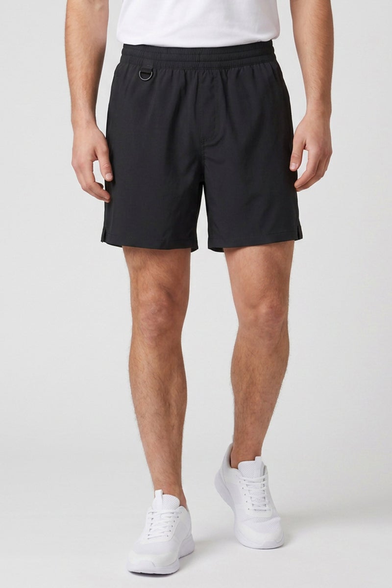 Unipro Men 6 Inseam Sportswear Fit Training Shorts, Black - Image 1