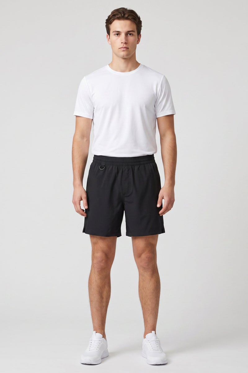 Unipro Men 6 Inseam Sportswear Fit Training Shorts, Black - Image 2