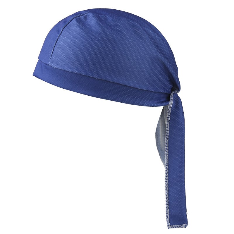 Camo Cycling Bandana Hood Breathable Sun-Protection Sports Cap 10#Breathable solid color treasure blue 
