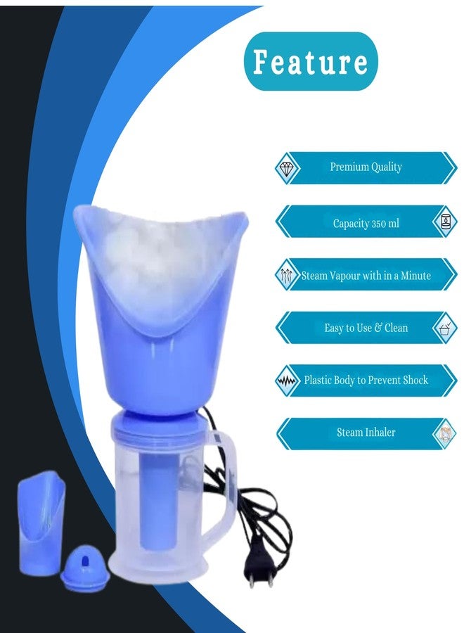 VELORA 3 In 1 Multi-Purpose Steam Vaporizer: Inhaler for Cough & Cold Relief, Facial & Nose Steamer for Adults (Multicolor) - Image 3