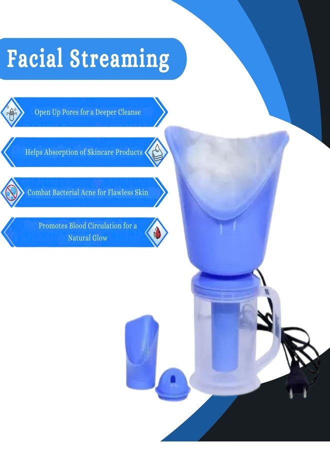 VELORA 3 In 1 Multi-Purpose Steam Vaporizer: Inhaler for Cough & Cold Relief, Facial & Nose Steamer for Adults (Multicolor) - Image 4