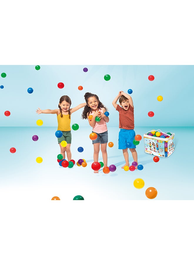 Intex Fun Ballz 100-Piece Set with Carry Bag – 6.5 cm Colorful Balls for Kids For Pools & Play Areas - Image 5