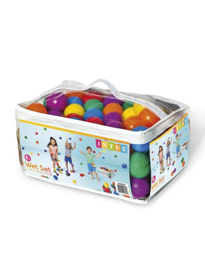 Intex Fun Ballz 100-Piece Set with Carry Bag – 6.5 cm Colorful Balls for Kids For Pools & Play Areas - Image 1