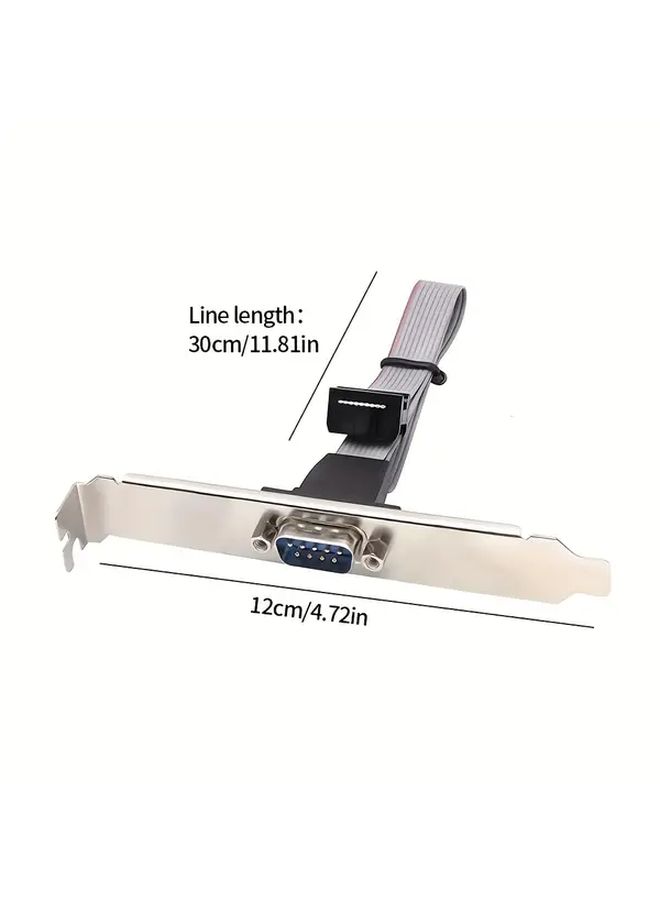 1pc DB9 Male Serial Cable 9 Pin Connector Motherboard Serial Lead - Image 2