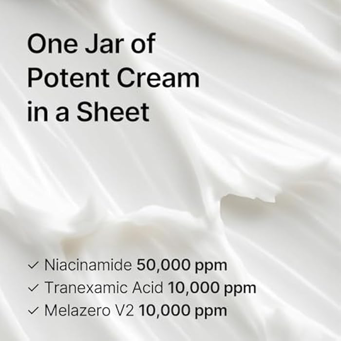 celimax Pore+Dark Spot Brightening Cream Mask 4EA | Non-Sticky Sheet for Enlarged Pores with Niacinamide, Tranexamic Acid, Non-Irritating, Hydrating, Hyperpigmentation, Korean Facial Mask - Image 5