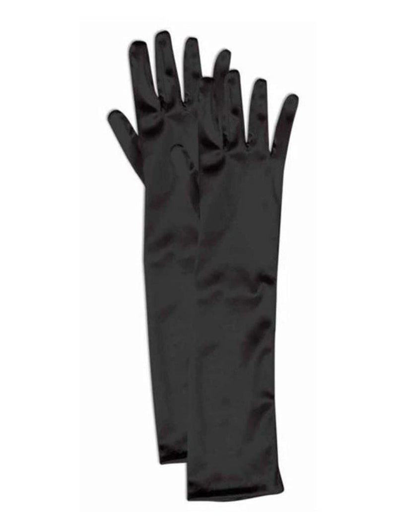 Rubies Child's Forum Satin Opera Length Gloves, Black
